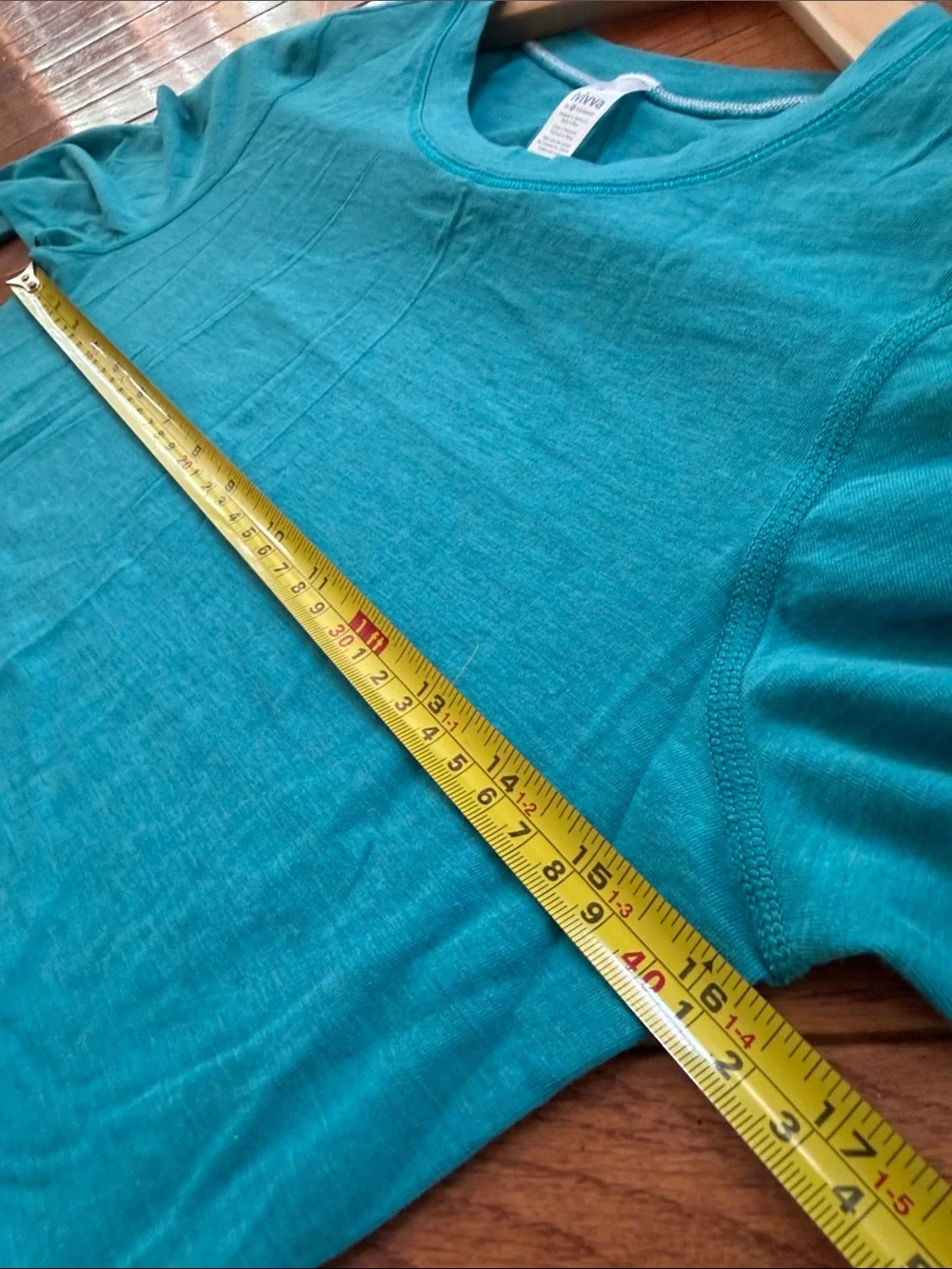 Ivivva by Lululemon Teal Silver Paint Splatter Long Sleeve Top Size 14 Youth